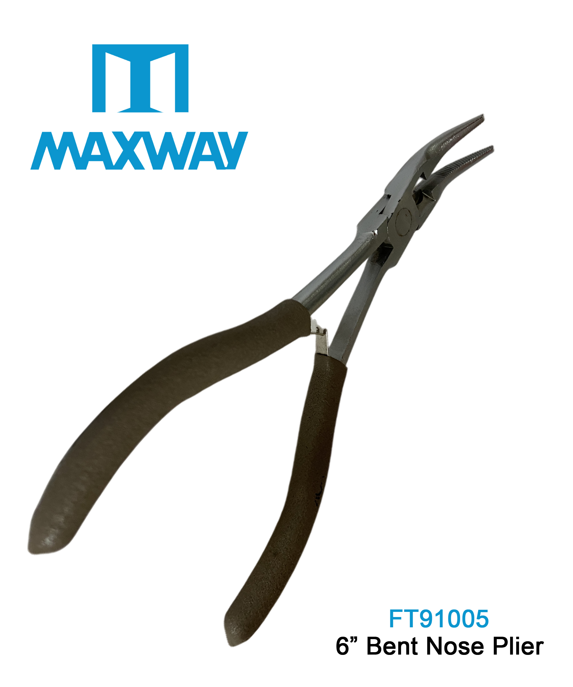 5” Bent Needle Nose Pliers – Micro Plier Set, 6 Pieces, Stainless Steel – For Jewelry Making