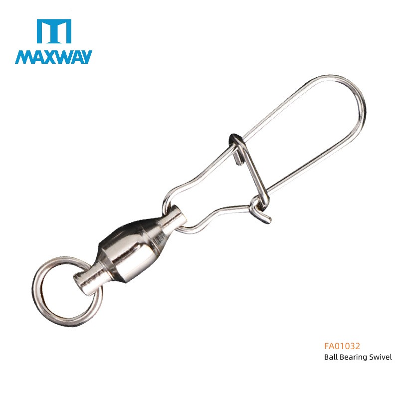 Ball Bearing Swivel with Two Solid Ring & Nice Snap Fishing Accessories