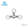 3 Way Barrel Cross Line Fishing Swivel