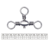 3 Way Barrel Cross Line Fishing Swivel